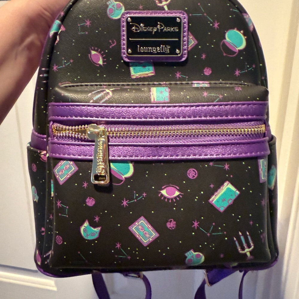 Loungefly Disney Parks Black and Purple backpack